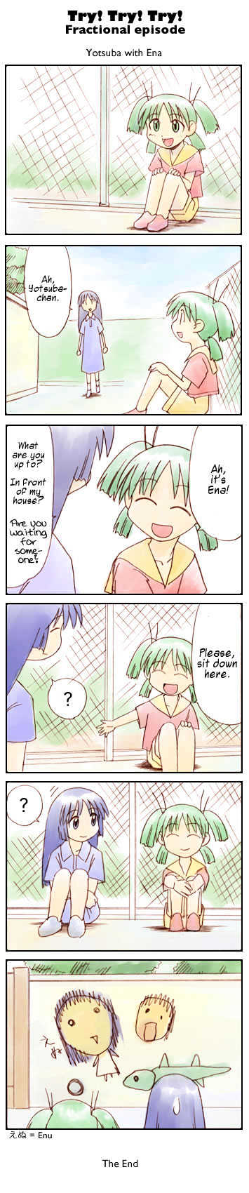 Yotsubato! - Vol.0 Chapter 3 : Try! Try! Try! Fractional Episode