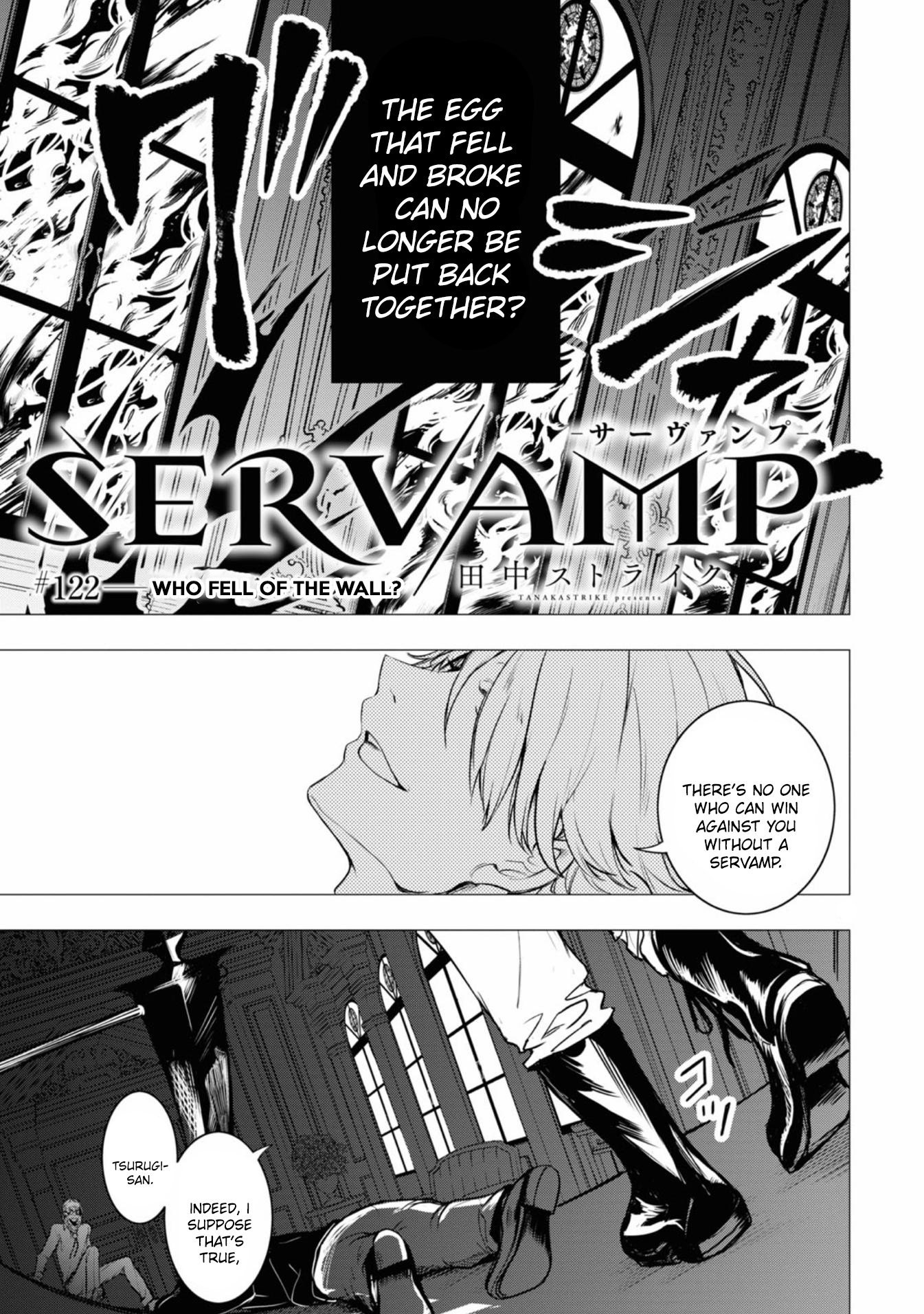 Servamp - Chapter 122: Who Fell Off The Wall?