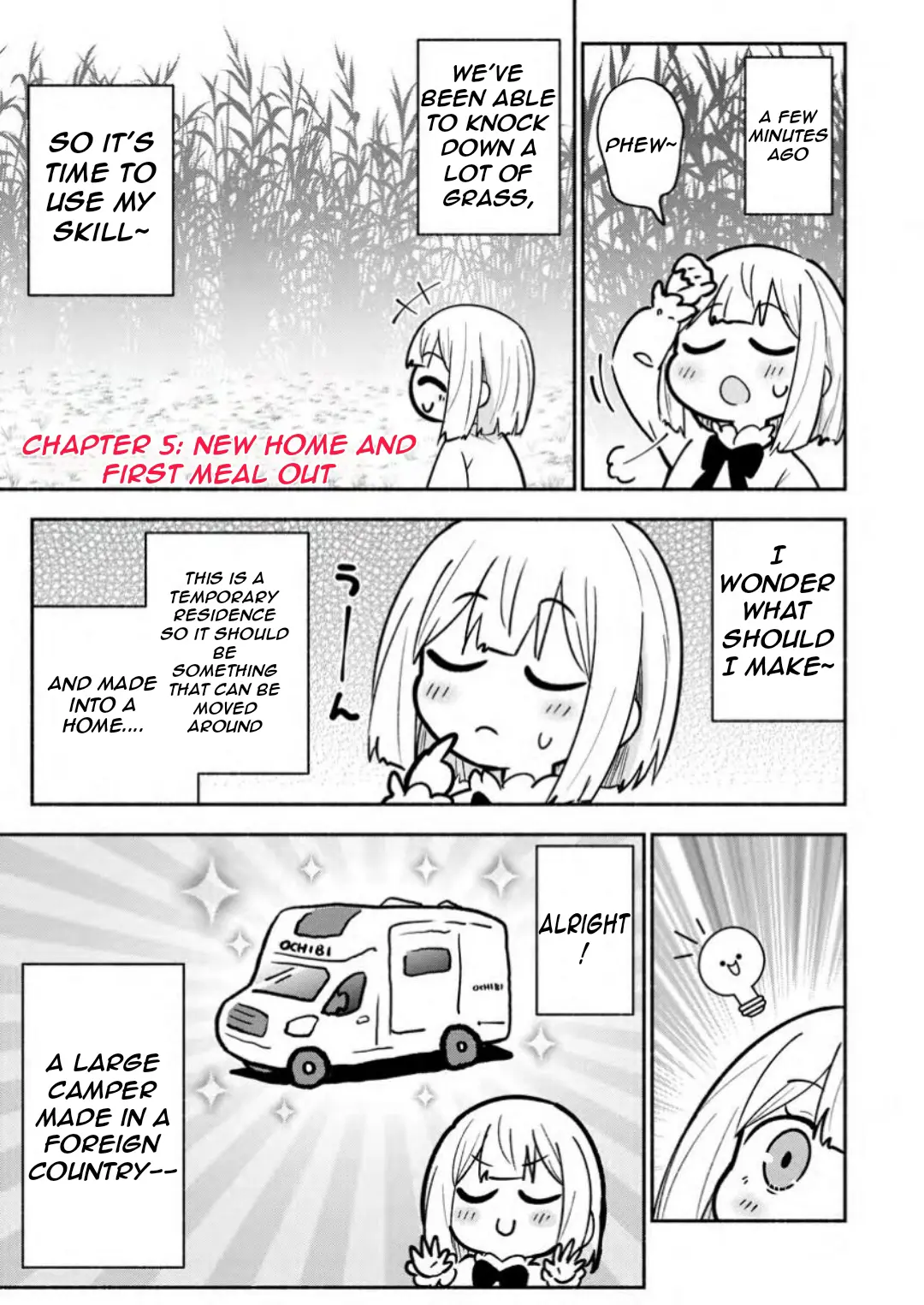 Isekai No Ochibi-Chan Wa Kyou Mo Nanika Wo Tsukuri Dasu - Vol.1 Chapter 5: New Home And First Meal Out