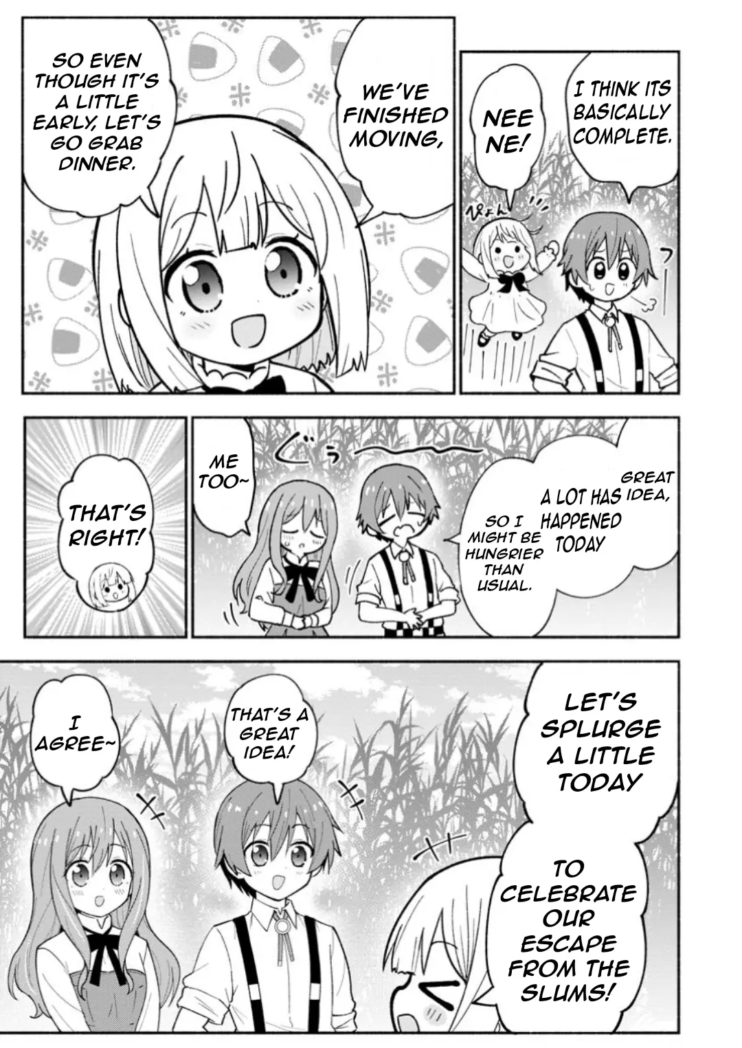 Isekai No Ochibi-Chan Wa Kyou Mo Nanika Wo Tsukuri Dasu - Vol.1 Chapter 5: New Home And First Meal Out