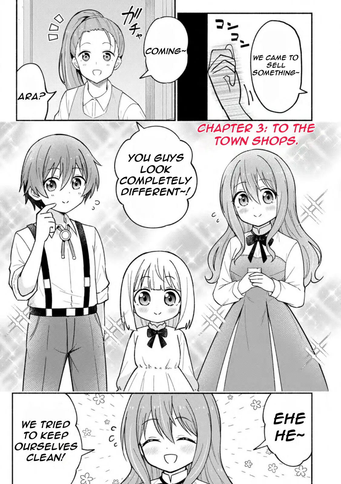 Isekai No Ochibi-Chan Wa Kyou Mo Nanika Wo Tsukuri Dasu - Vol.1 Chapter 3: To The Town Shops