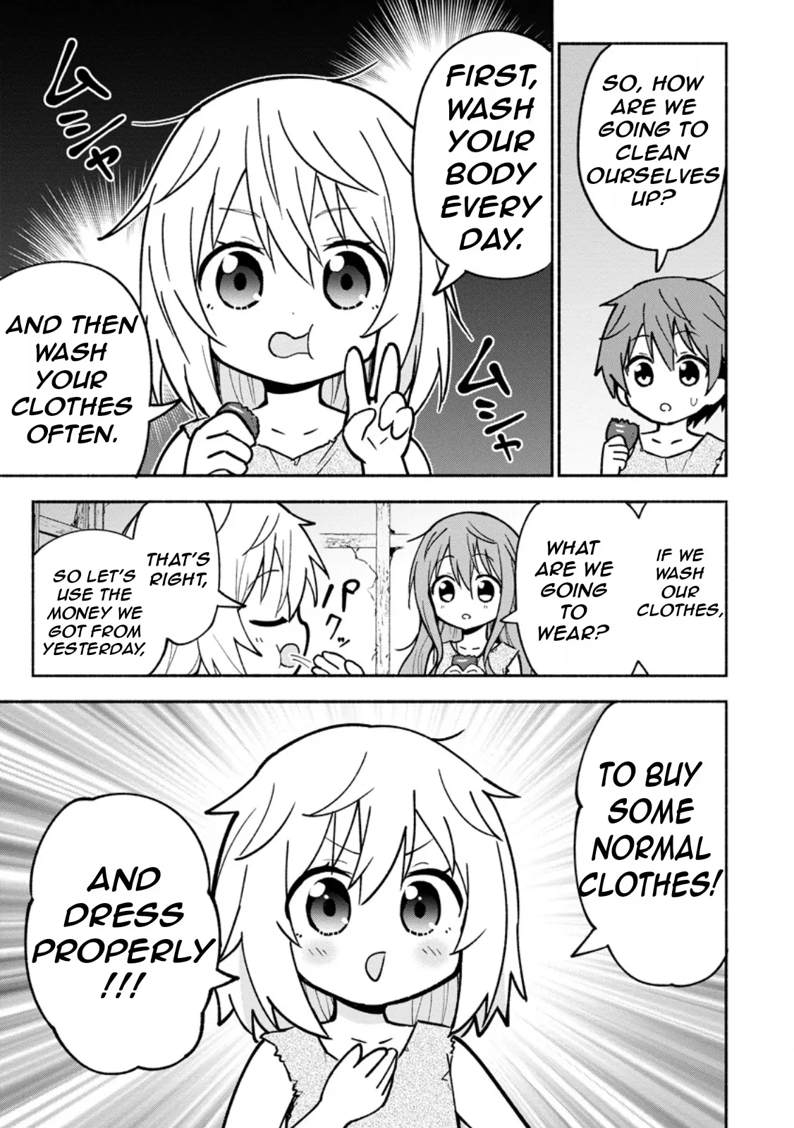 Isekai No Ochibi-Chan Wa Kyou Mo Nanika Wo Tsukuri Dasu - Vol.1 Chapter 2: Let's Get Money!