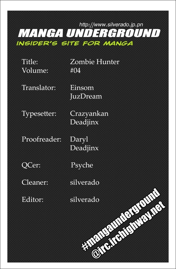 Zombie Hunter - Vol.4 Chapter 20