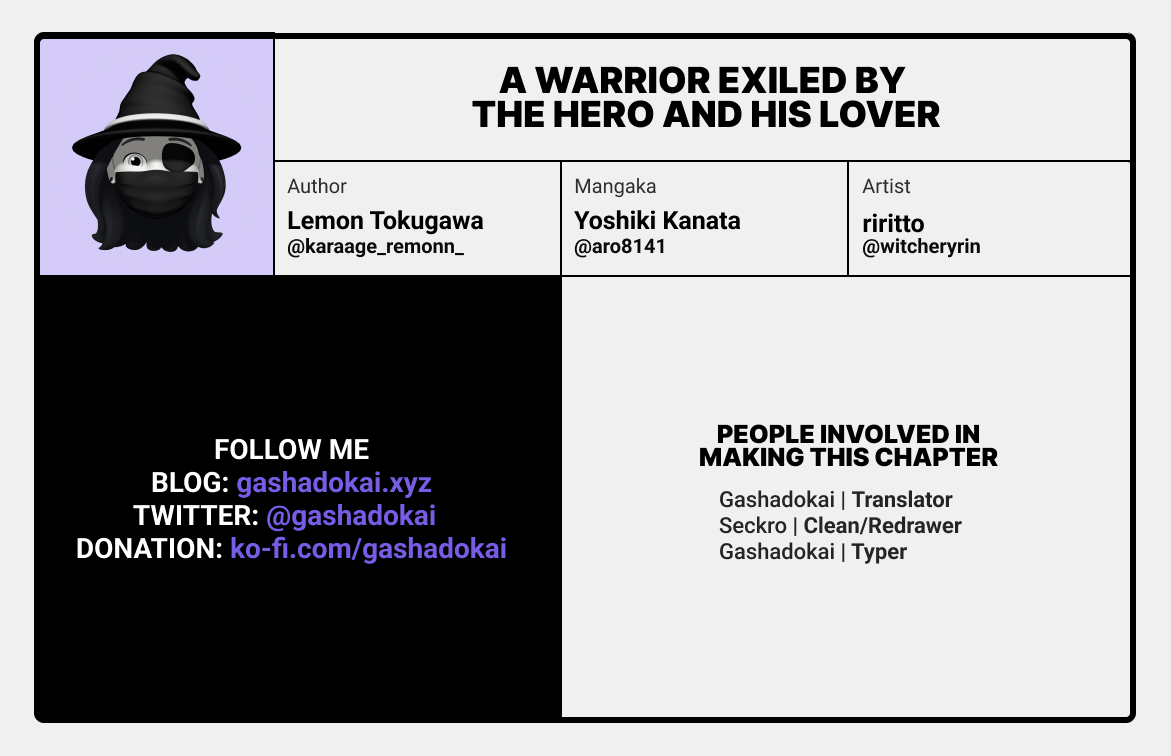 A Warrior Exiled By The Hero And His Lover - Chapter 18