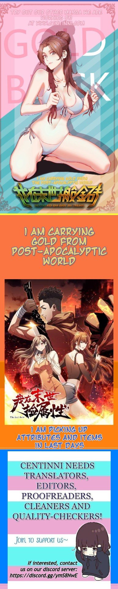 I Am Carrying Gold From The Post-Apocalyptic World - Chapter 18