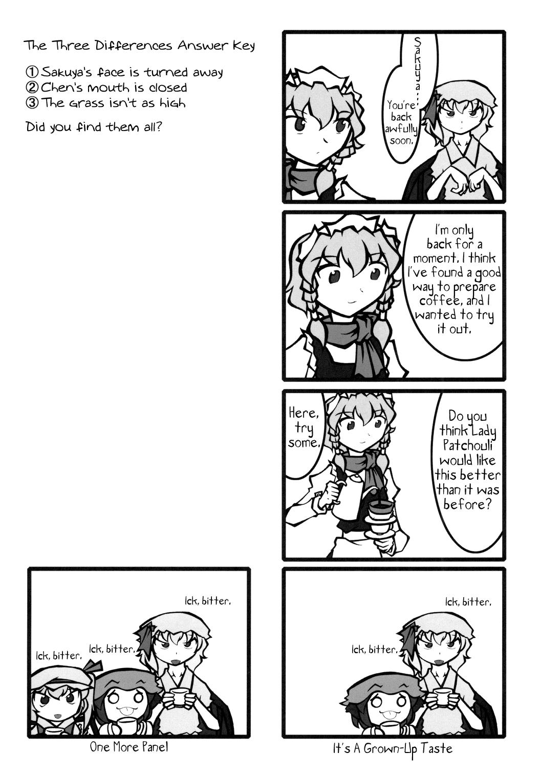 Touhou - Mayohiga No Utsuwa (Doujinshi) - Chapter 8: Sakuya Vs. Chen