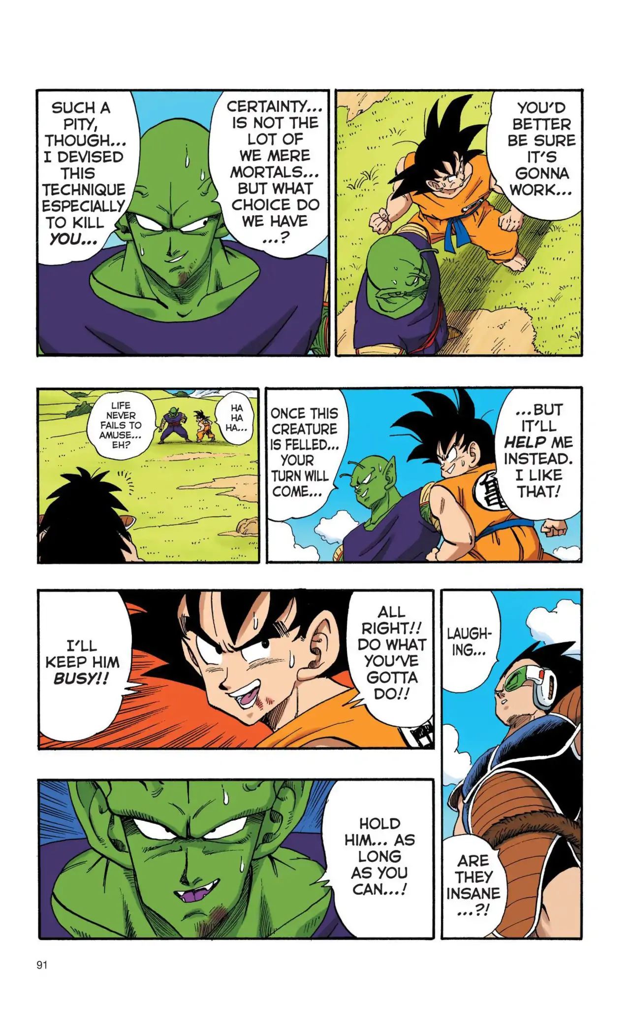 Dragon Ball Full Color Saiyan Arc - Vol.1 Chapter 007: Piccolo's Farewell To Arms?!