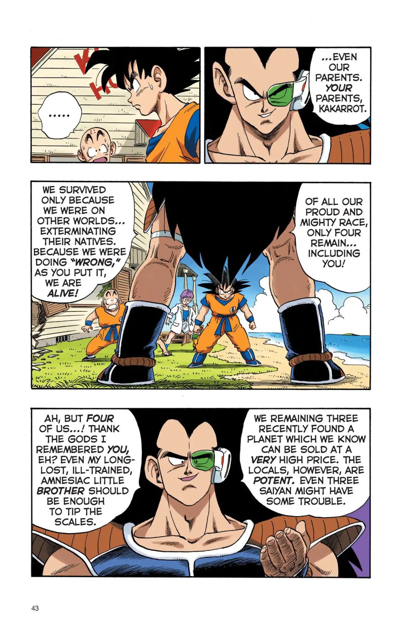 Dragon Ball Full Color Saiyan Arc - Vol.1 Chapter 003: Tails Of Future Not-Quite-Past