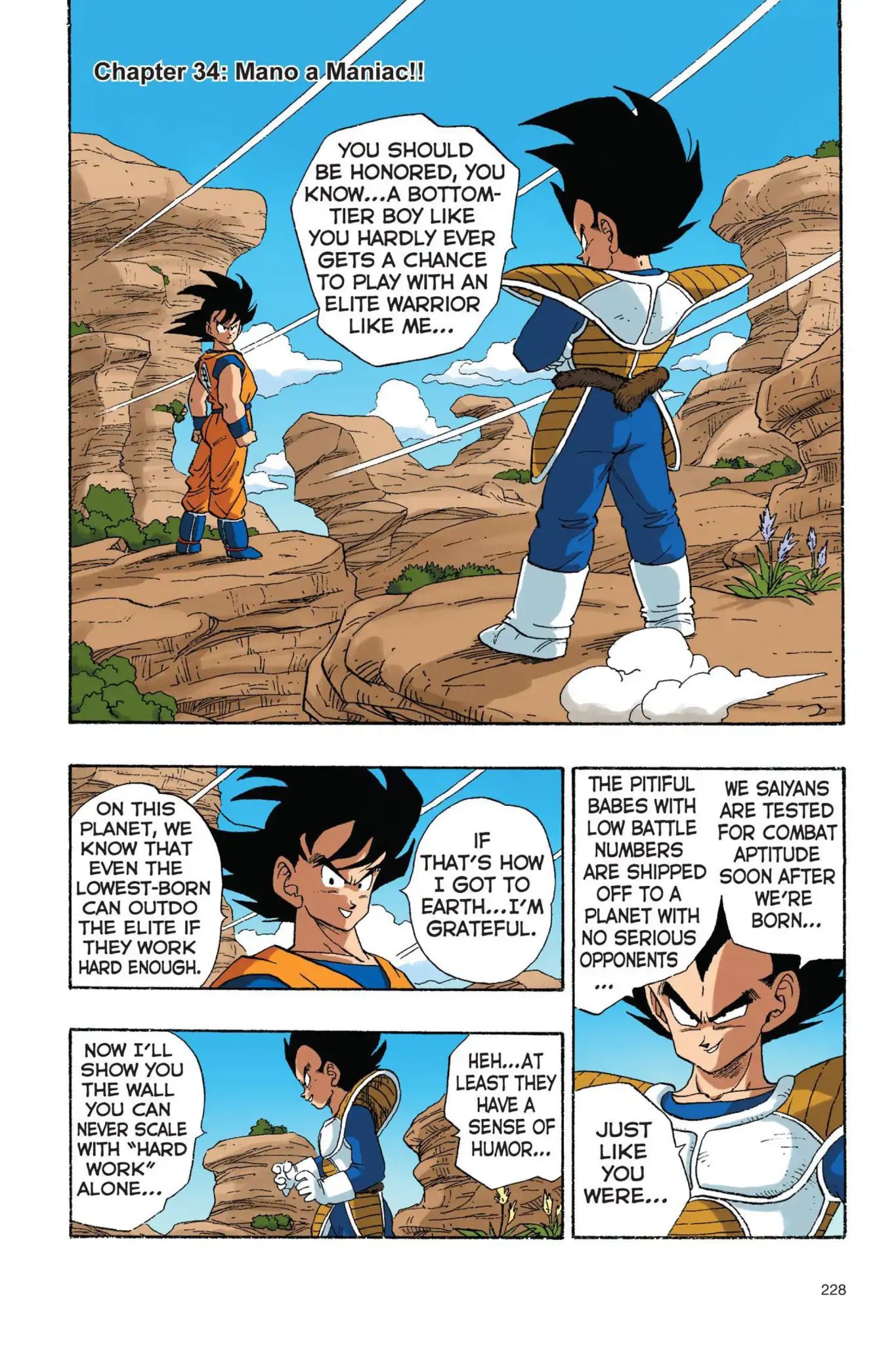 Dragon Ball Full Color Saiyan Arc - Vol.2 Chapter 034: Mano A Maniac!!