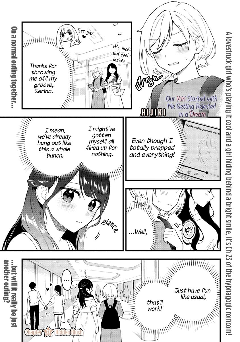 Our Yuri Started With Me Getting Rejected In A Dream - Chapter 23: Hidden Blush