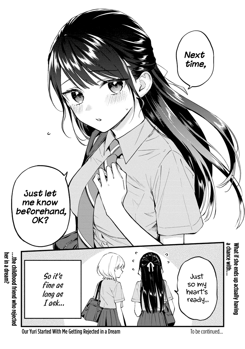 Our Yuri Started With Me Getting Rejected In A Dream - Vol.1 Chapter 4: Holding Hands