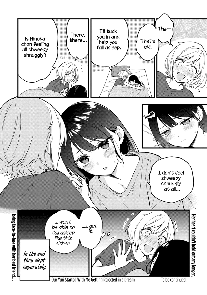 Our Yuri Started With Me Getting Rejected In A Dream - Vol.1 Chapter 6: Sleepover