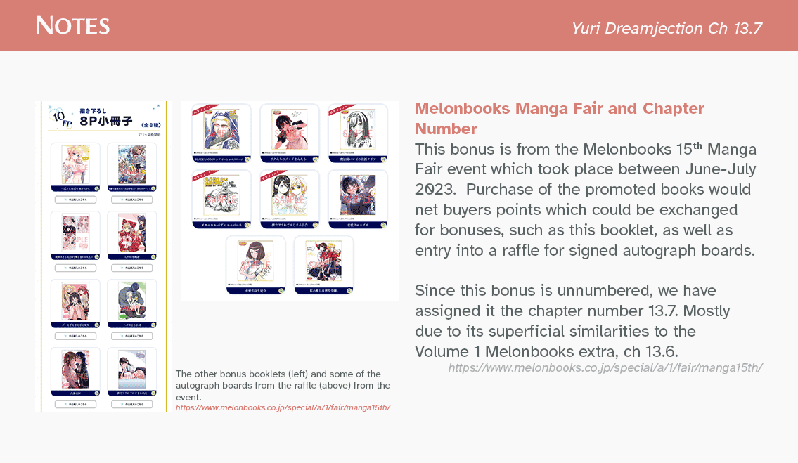 Our Yuri Started With Me Getting Rejected In A Dream - Vol.1 Chapter 13.7: Melonbooks Manga Fair 15 Booklet