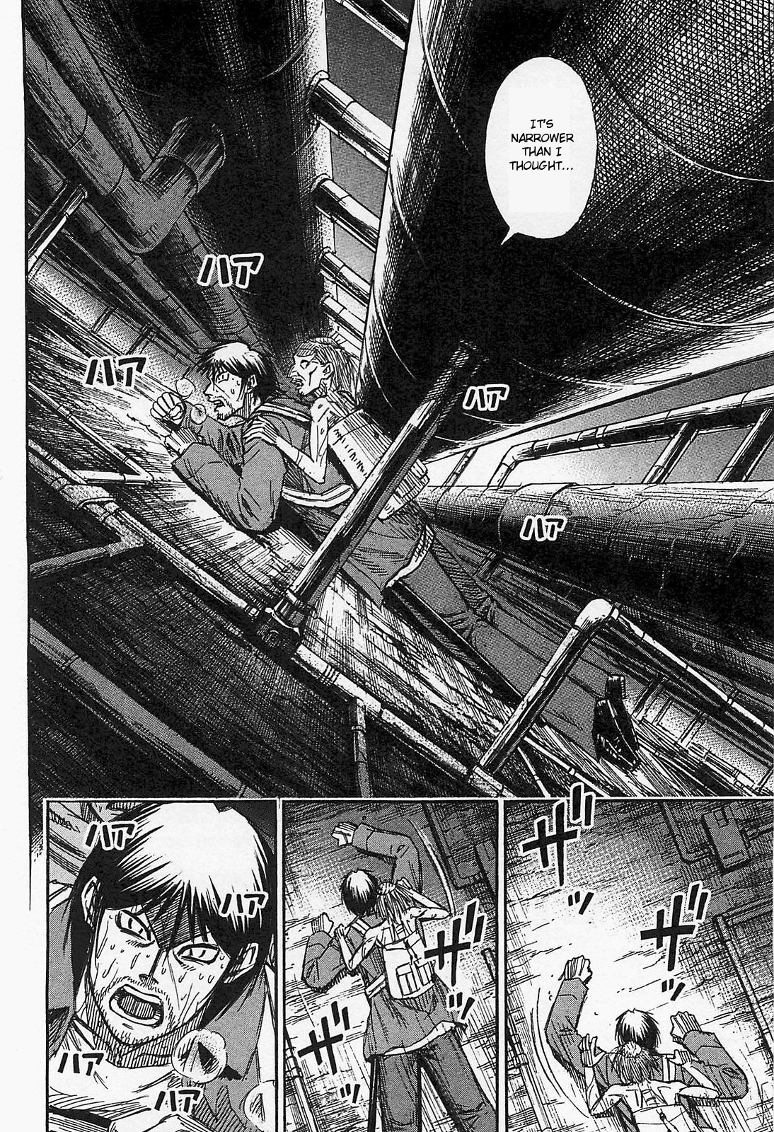 Higanjima - Last 47 Days - Vol.4 Chapter 34: Crawling Along