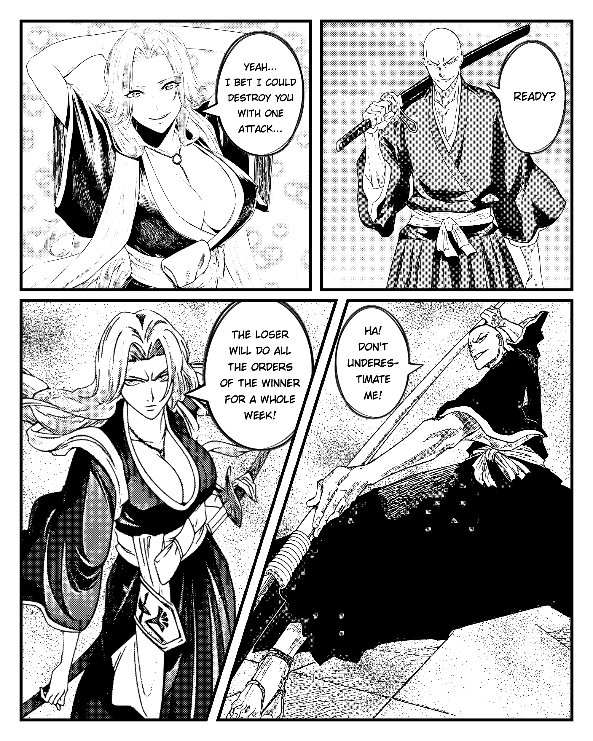 Collection Of Parodies From Xdomitorix - Vol.1 Chapter 1: A Parody Of Rangiku Matsumoto And Ikkaku Madarame (From Anime Bleach)