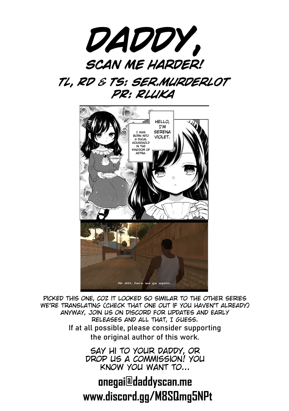 Moto Ansatsusha, Tensei Shita Kizoku No Reijou Ni Narimashita - Chapter 1: Serena Violet, The Duke's Daughter.