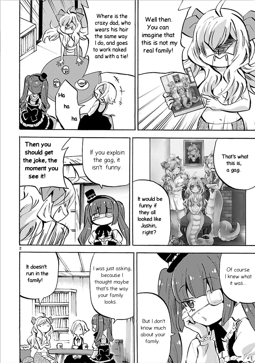 Jashin-Chan Dropkick - Vol.13 Chapter 156: Real Family