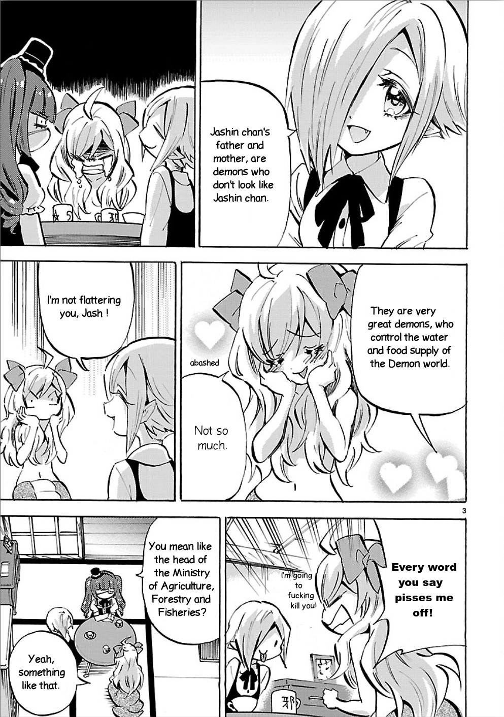 Jashin-Chan Dropkick - Vol.13 Chapter 156: Real Family