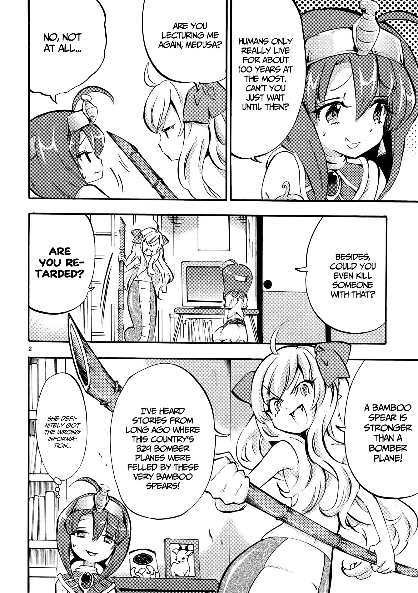 Jashin-Chan Dropkick - Chapter 36: A Bamboo Spear Is Stronger Than A Bamboo Plane