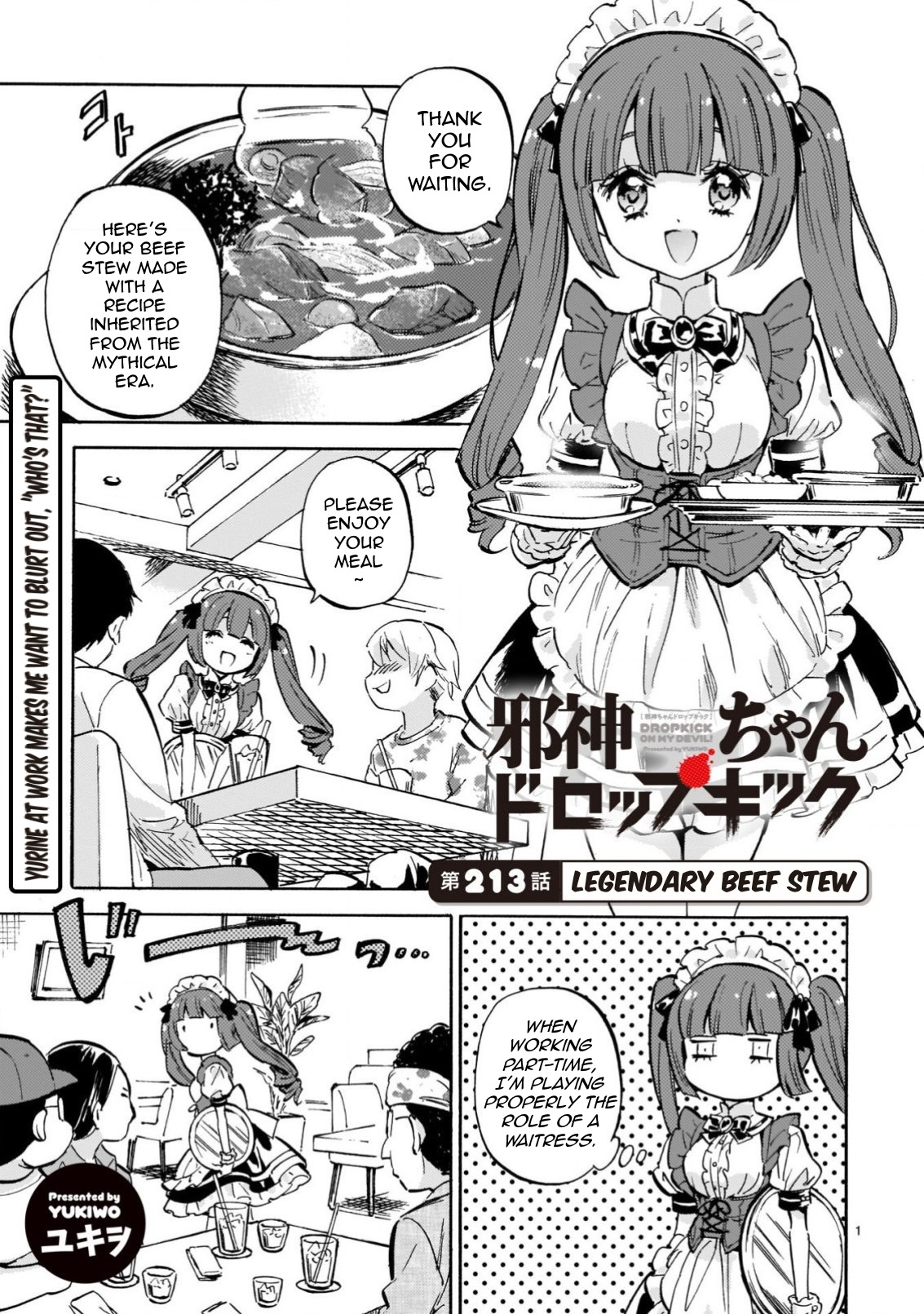 Jashin-Chan Dropkick - Vol.19 Chapter 218: Legendary Beef Stew