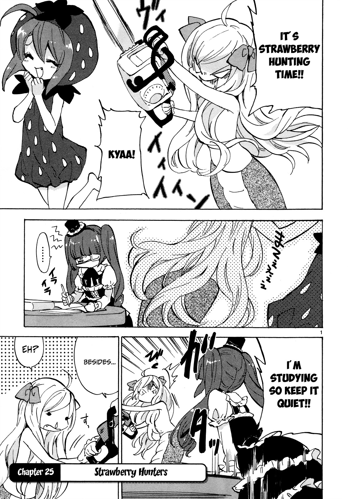 Jashin-Chan Dropkick - Vol.2 Chapter 25 : Strawberry Hunters