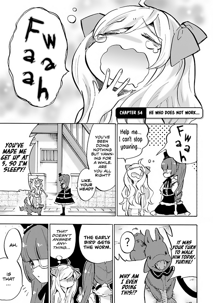 Jashin-Chan Dropkick - Vol.5 Chapter 54: He Who Does Not Work...