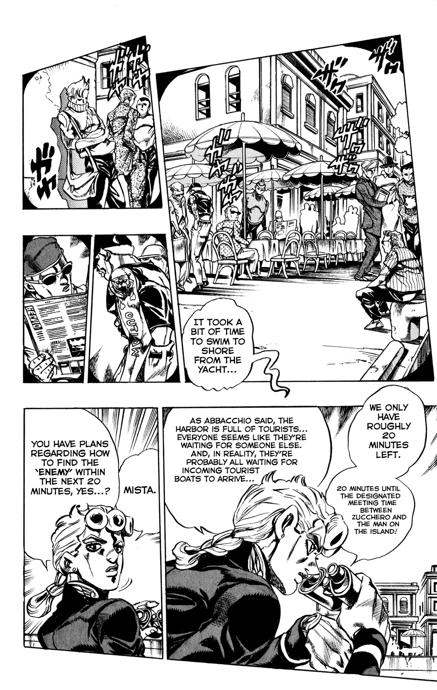 Jojo's Bizarre Adventure Part 5 - Vento Aureo - Vol.3 Chapter 24: Sex Pistols Appear! Part 2