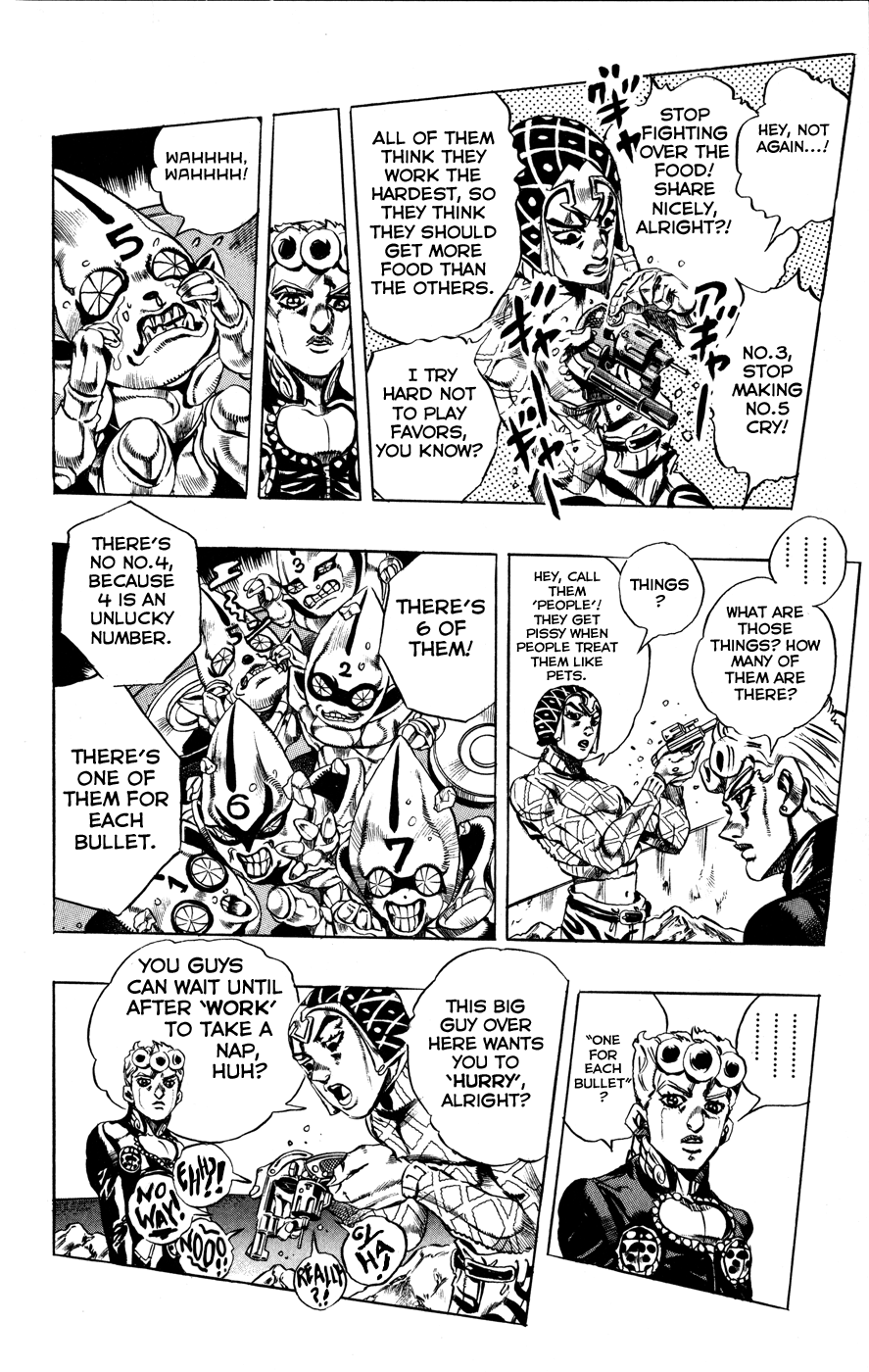 Jojo's Bizarre Adventure Part 5 - Vento Aureo - Vol.3 Chapter 24: Sex Pistols Appear! Part 2