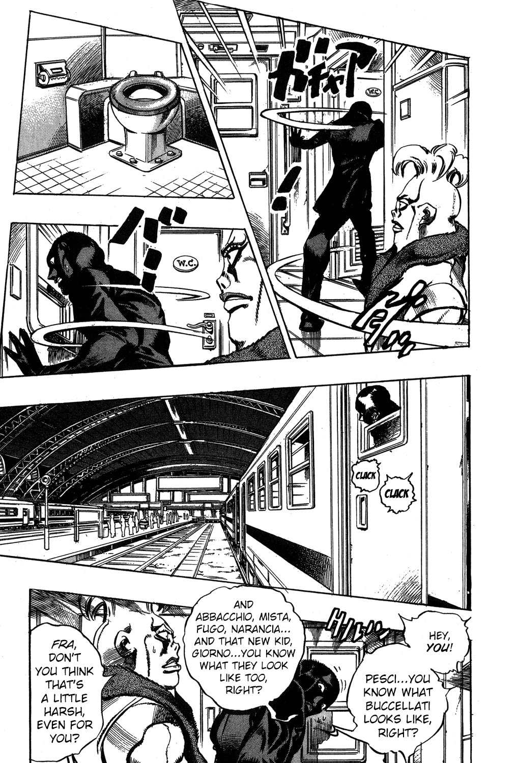 Jojo's Bizarre Adventure Part 5 - Vento Aureo - Vol.6 Chapter 48: The Firenze-Bound Super Express Part 2