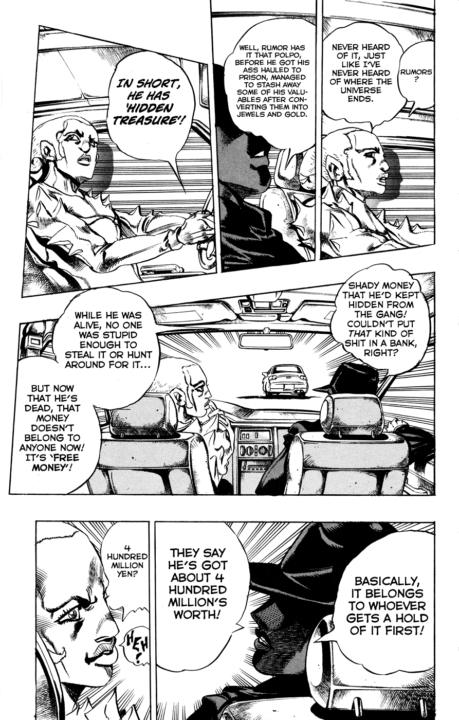 Jojo's Bizarre Adventure Part 5 - Vento Aureo - Vol.3 Chapter 18: Find Polpo's Hidden Treasure!