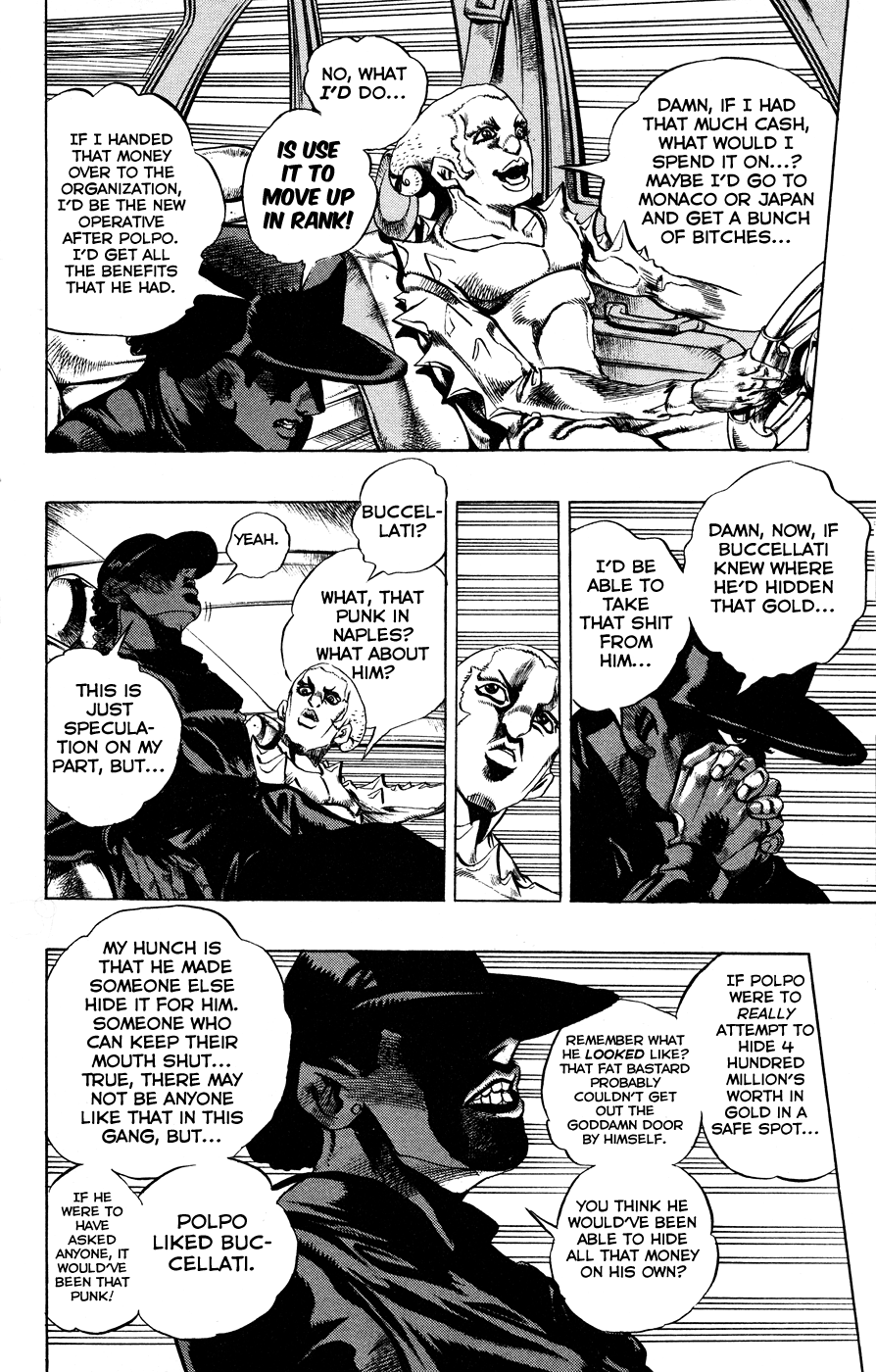 Jojo's Bizarre Adventure Part 5 - Vento Aureo - Vol.3 Chapter 18: Find Polpo's Hidden Treasure!