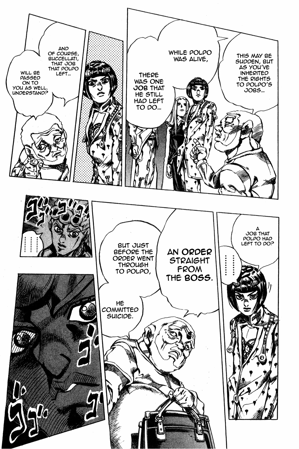 Jojo's Bizarre Adventure Part 5 - Vento Aureo - Vol.4 Chapter 29: The Hidden 600-Million Yen Stash