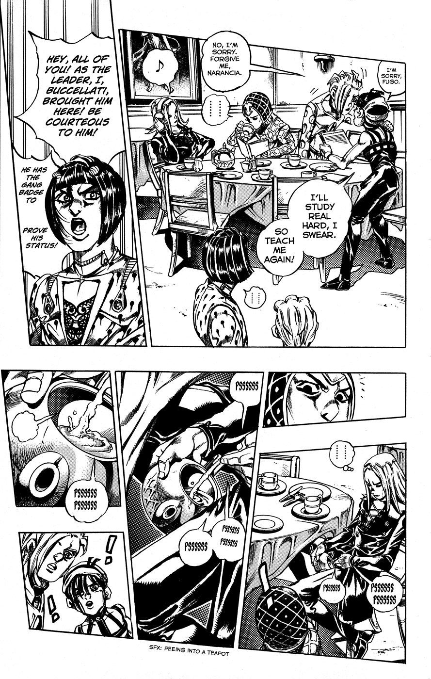 Jojo's Bizarre Adventure Part 5 - Vento Aureo - Vol.3 Chapter 17: 5 Plus 1