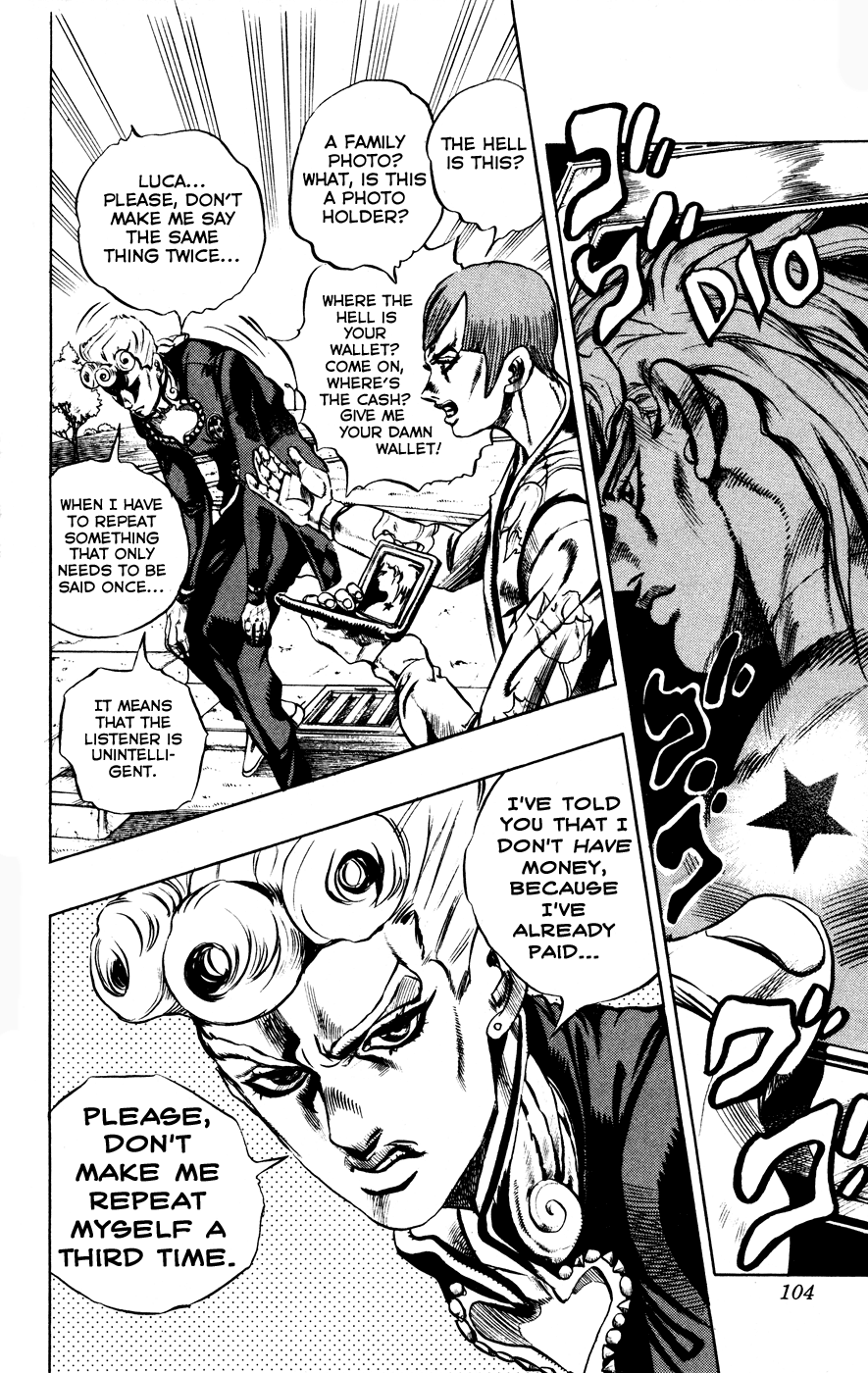 Jojo's Bizarre Adventure Part 5 - Vento Aureo - Vol.1 Chapter 2: Gold Experience Part 2