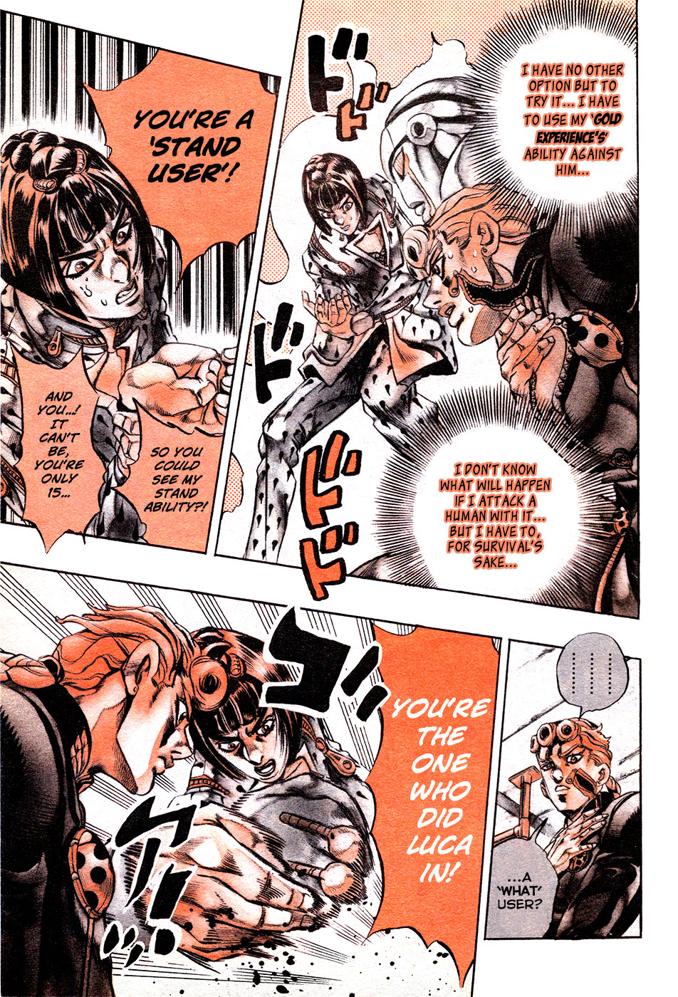 Jojo's Bizarre Adventure Part 5 - Vento Aureo - Vol.1 Chapter 6: Buccellati's Coming! Part 3