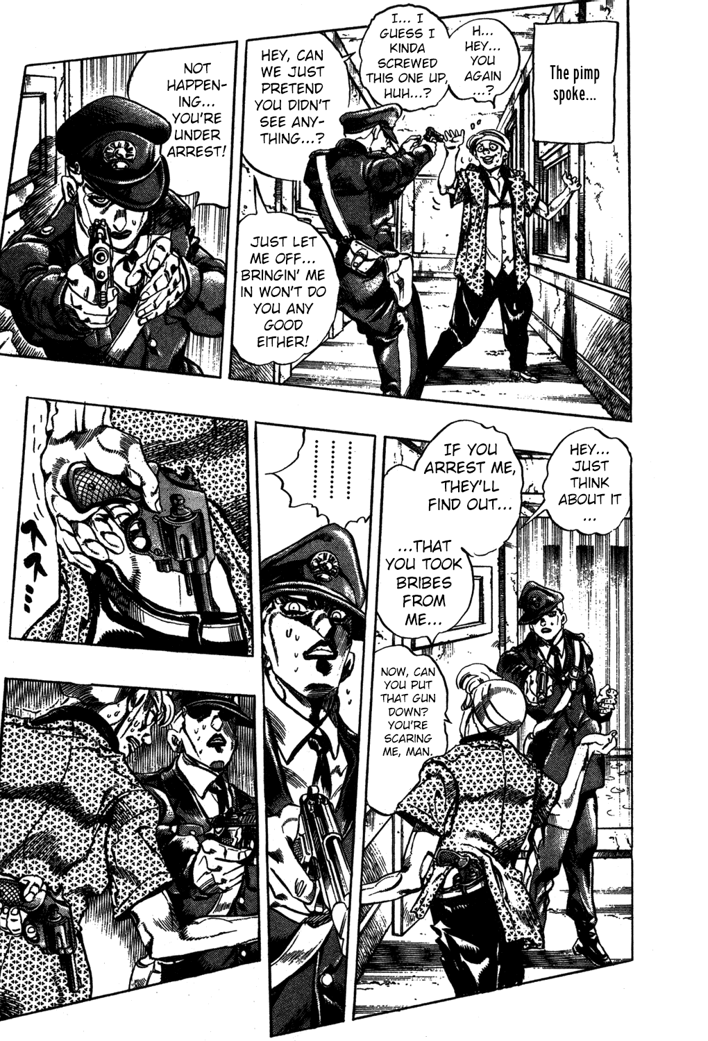 Jojo's Bizarre Adventure Part 5 - Vento Aureo - Vol.6 Chapter 45: Man In The Mirror And Purple Haze Part 6