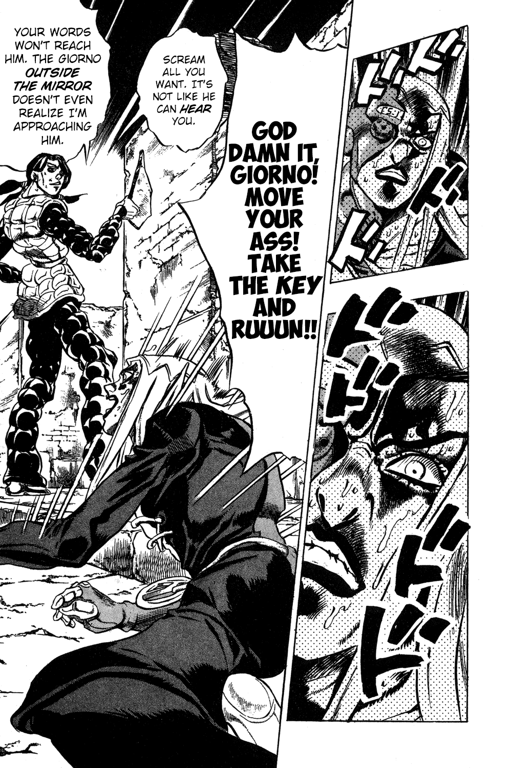 Jojo's Bizarre Adventure Part 5 - Vento Aureo - Vol.6 Chapter 44: Man In The Mirror And Purple Haze Part 5