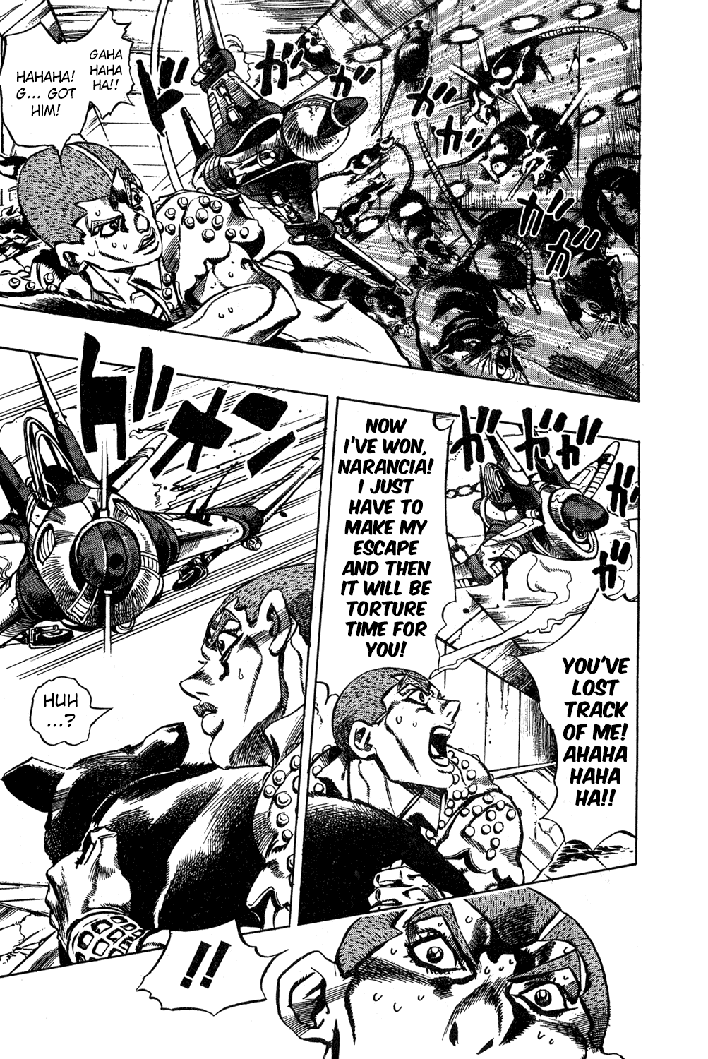 Jojo's Bizarre Adventure Part 5 - Vento Aureo - Vol.5 Chapter 35: Narancia's Aerosmith Part 5