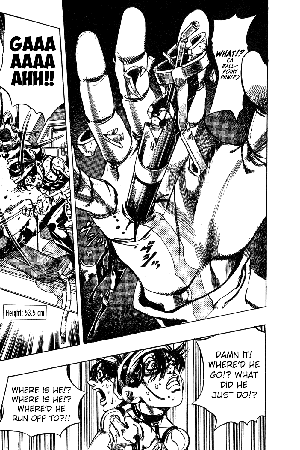 Jojo's Bizarre Adventure Part 5 - Vento Aureo - Vol.5 Chapter 34: Narancia's Aerosmith Part 4