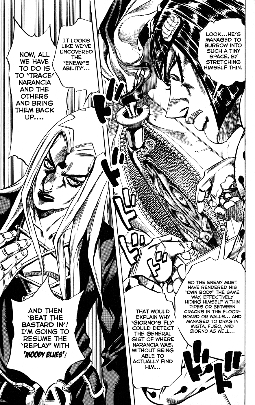 Jojo's Bizarre Adventure Part 5 - Vento Aureo - Vol.3 Chapter 21: Moody Blues Retaliates! Part 1