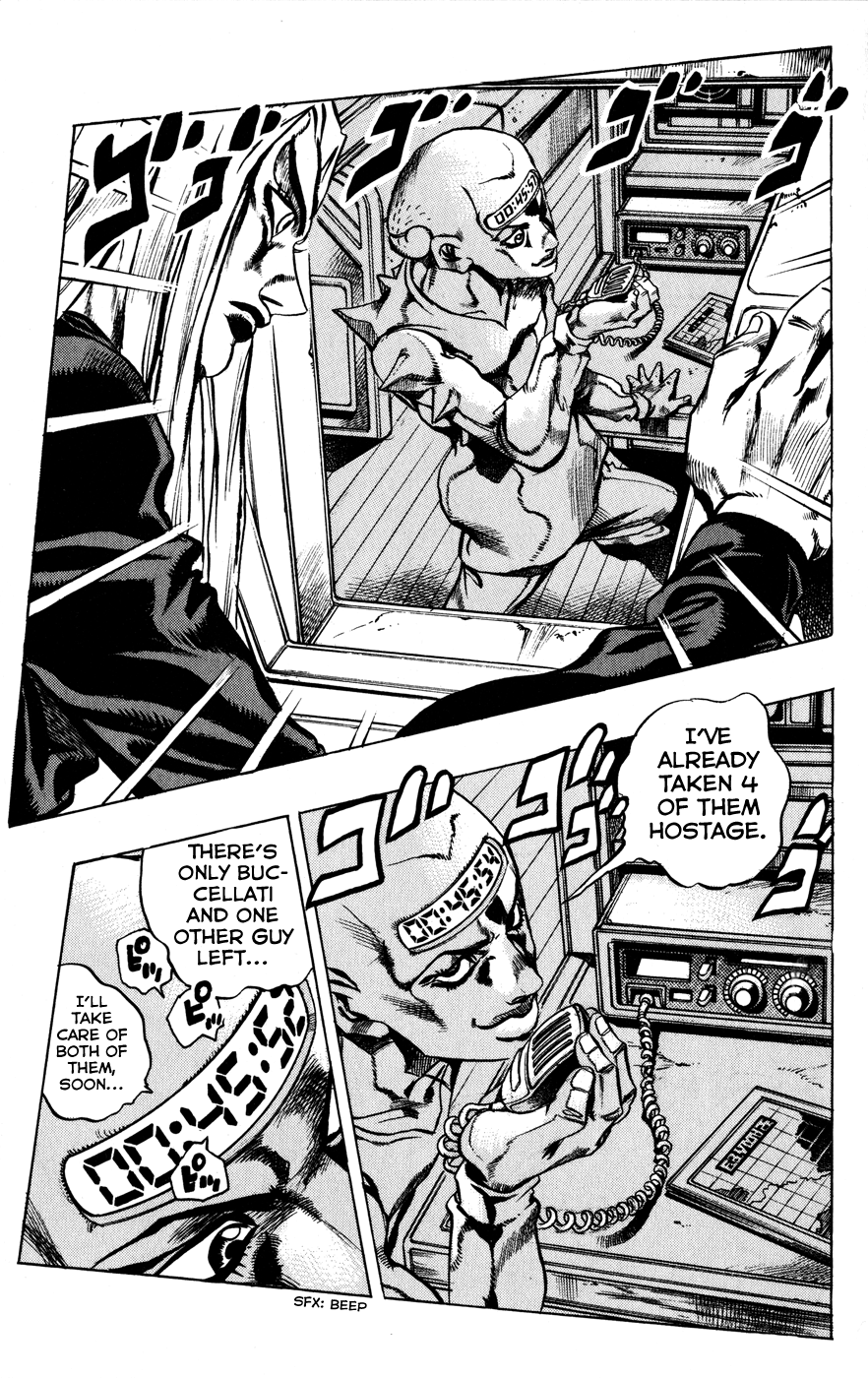 Jojo's Bizarre Adventure Part 5 - Vento Aureo - Vol.3 Chapter 23: Sex Pistols Appear! Part 1