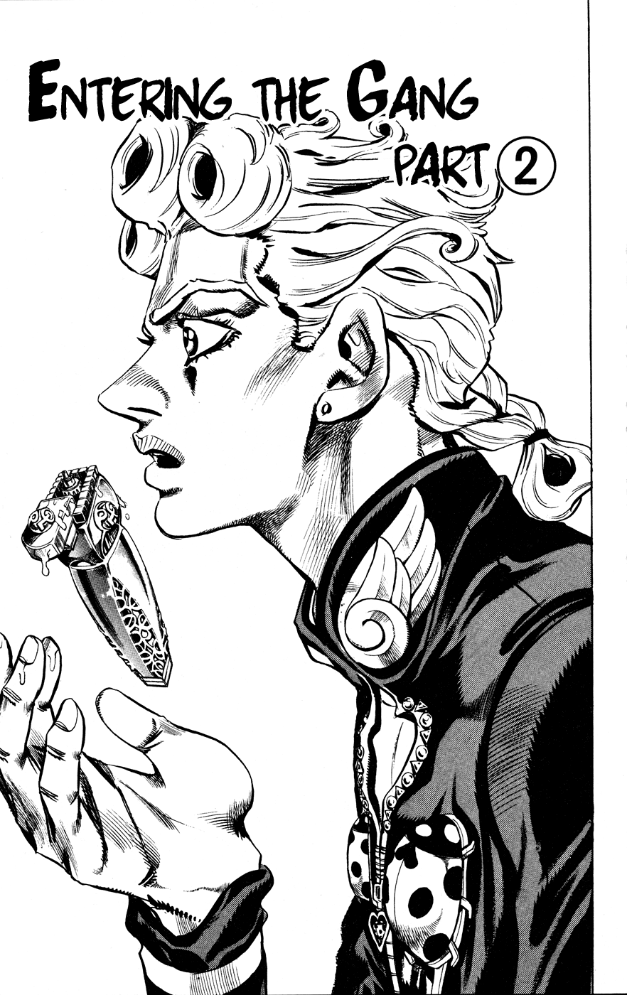 Jojo's Bizarre Adventure Part 5 - Vento Aureo - Vol.2 Chapter 12: Entering The Gang Part 2