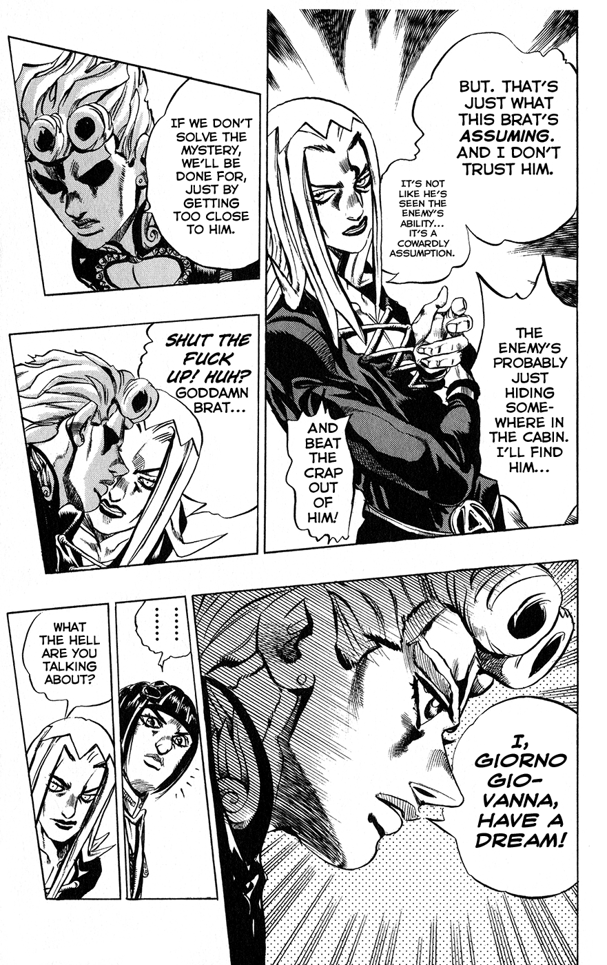 Jojo's Bizarre Adventure Part 5 - Vento Aureo - Vol.3 Chapter 19: The Mystery Behind "Soft Machine" Part 1