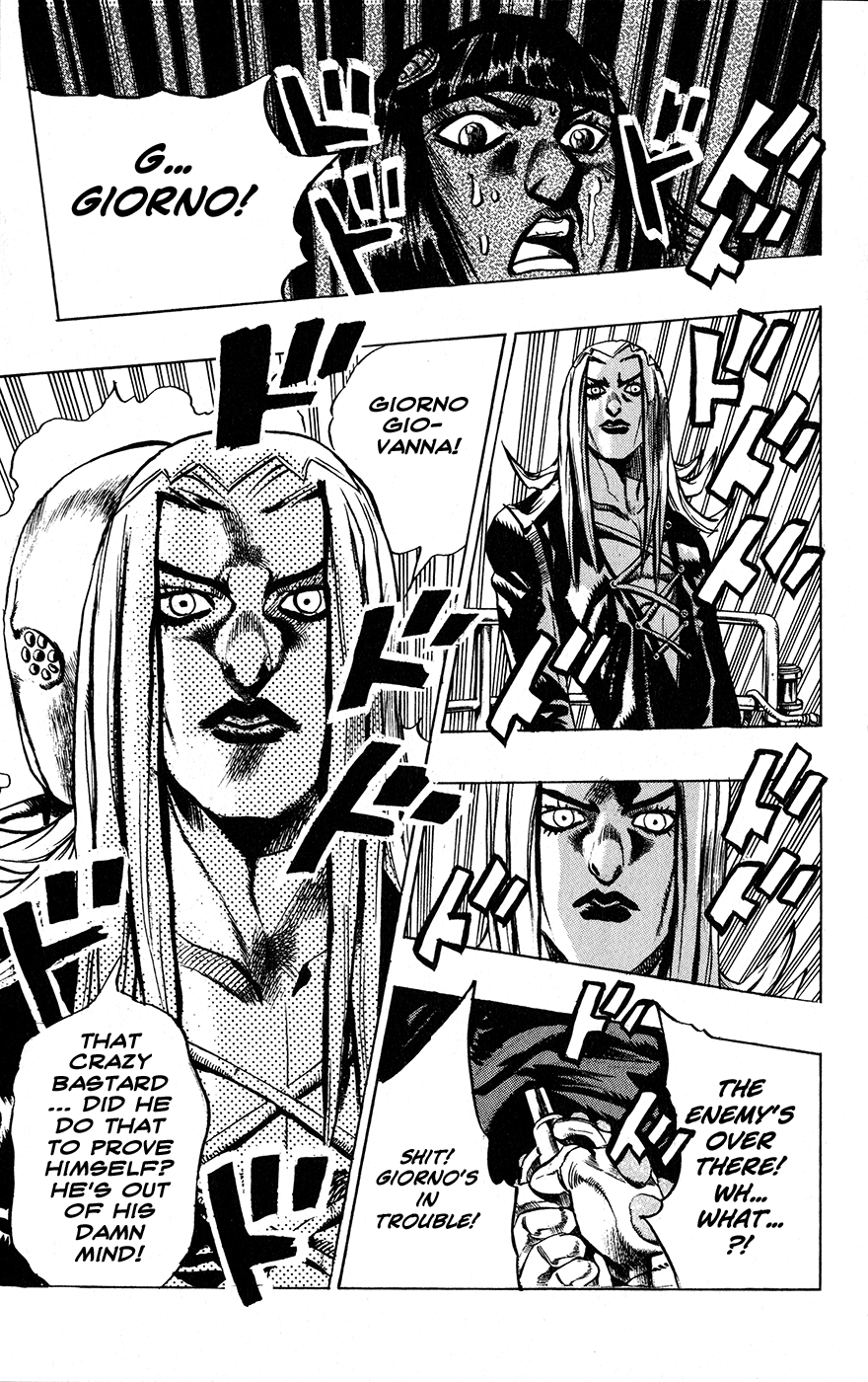 Jojo's Bizarre Adventure Part 5 - Vento Aureo - Vol.3 Chapter 19: The Mystery Behind "Soft Machine" Part 1