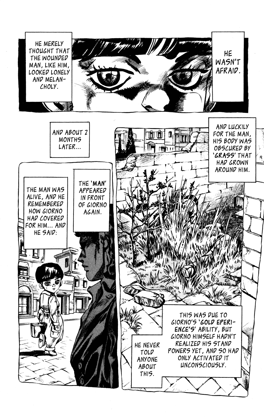 Jojo's Bizarre Adventure Part 5 - Vento Aureo - Vol.1 Chapter 5: Buccellati's Coming! Part 2