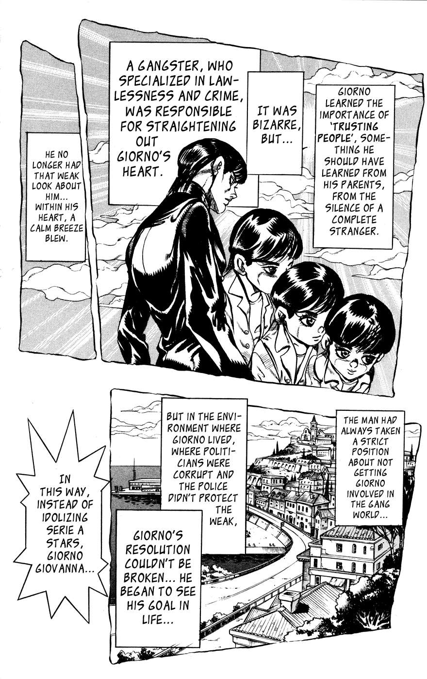 Jojo's Bizarre Adventure Part 5 - Vento Aureo - Vol.1 Chapter 5: Buccellati's Coming! Part 2