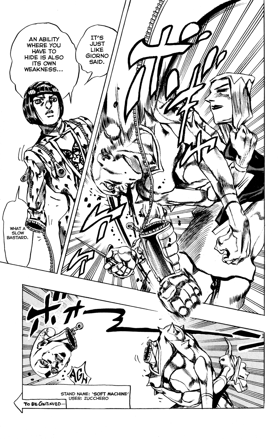 Jojo's Bizarre Adventure Part 5 - Vento Aureo - Vol.3 Chapter 22: Moody Blues Retaliates! Part 2