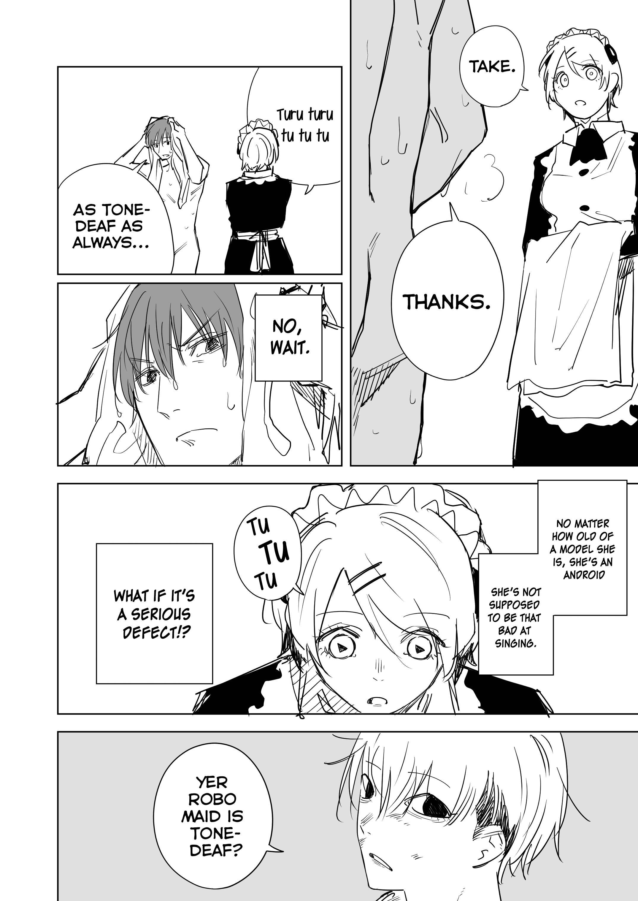 Robo Maid Ga Kanjou Yutaka Ni Naru Hanashi - Chapter 6: My Tone-Deaf Robo Maid