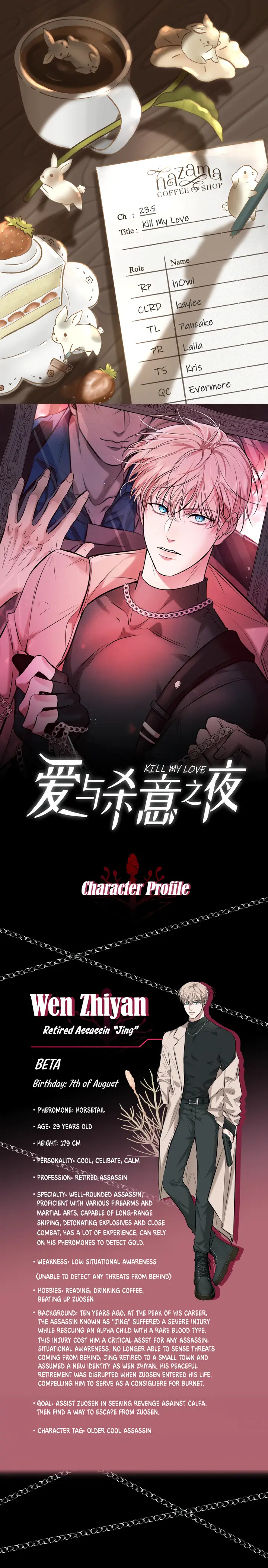 Kill My Love - Chapter 23.5: Character Profiles