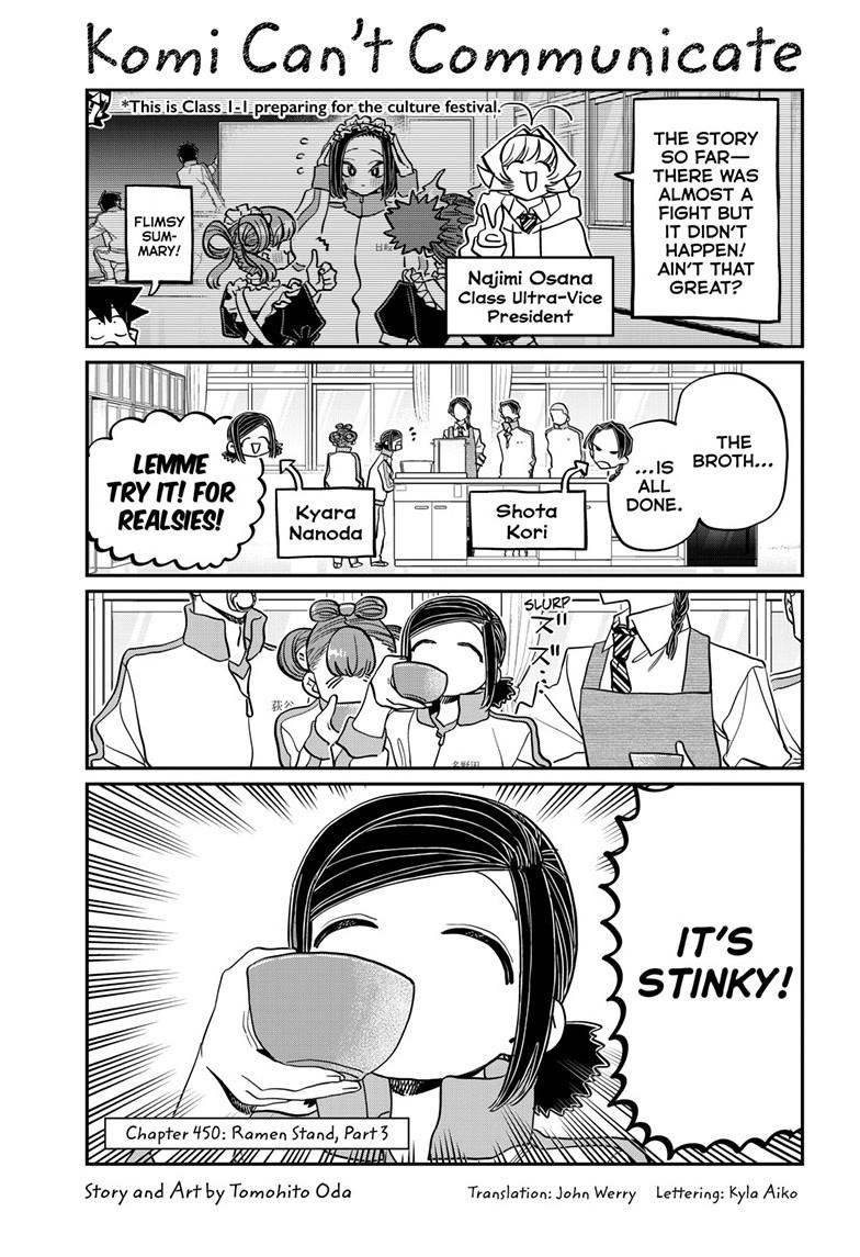 Komi-San Wa Komyushou Desu - Chapter 450